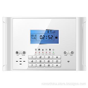 GSM LCD display and voice prompt alarm system
